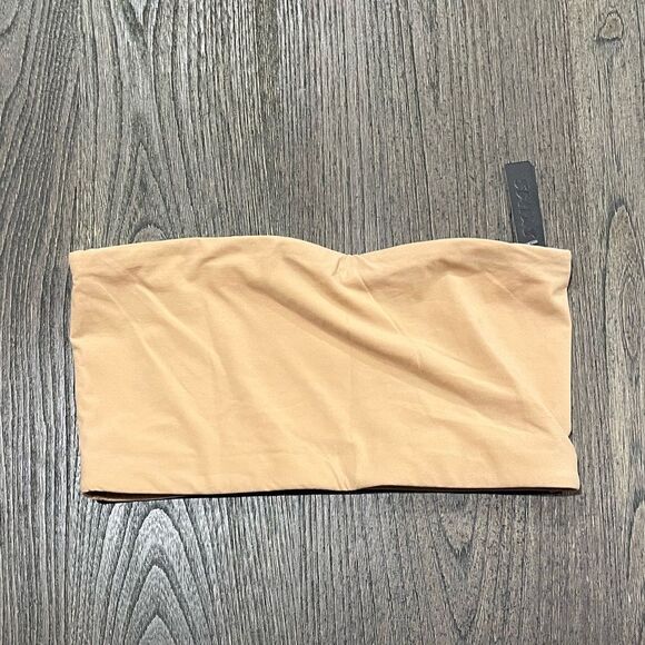 NWT Skims Fits Everybody Bandeau Bra Ochre - Size XS - Picture 1 of 4